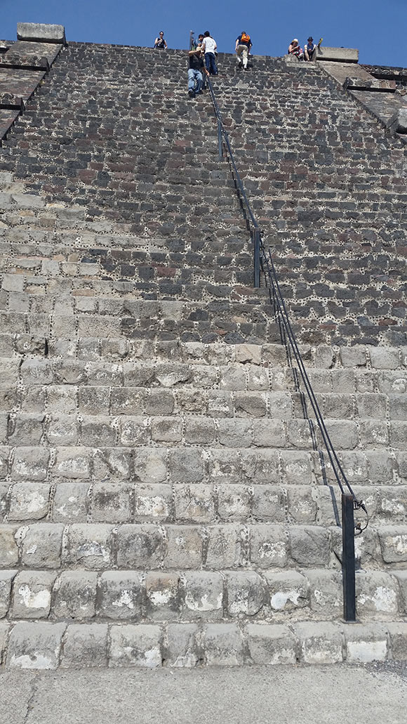 Climbing the Pyramid of the Moon